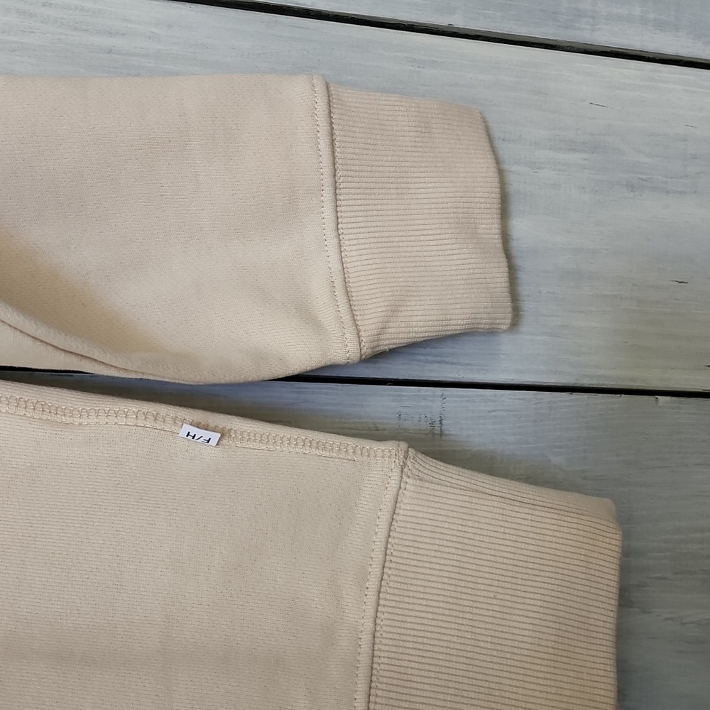 Selected Femme Homme Crew Neck Long Sleeve Sweatshirt Sandshell NWT NEW - Picture 6 of 12